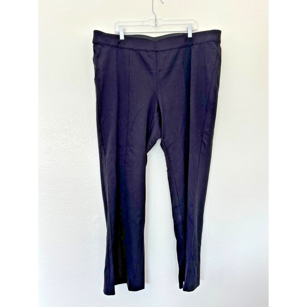 Lane Bryant Pants 24 Black High Rise Ponte Pull On Minimalist Normcore Office